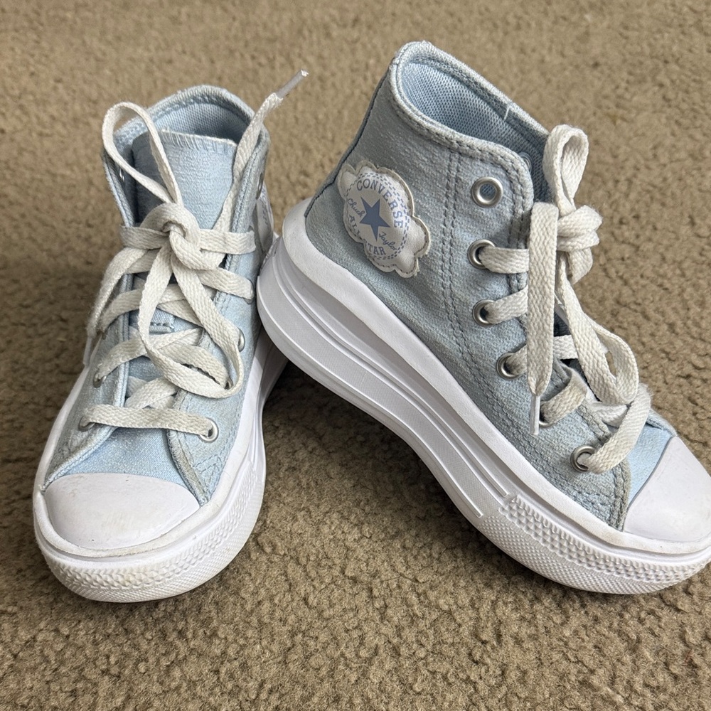 Converse Kids High-Top Sneakers - Sky Blue